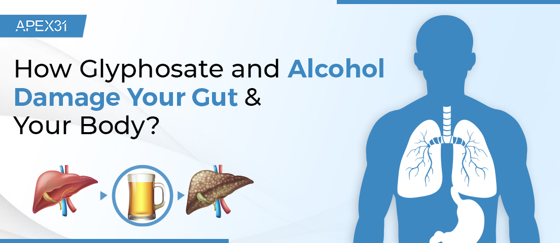 How Glyphosate And Alcohol Damage Your Gut & Your Body?