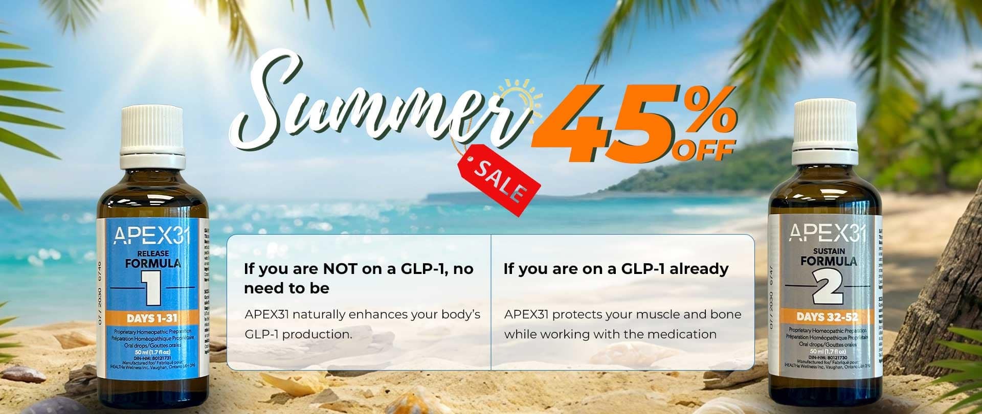 Summer Sale Desktop Banner 45% Off